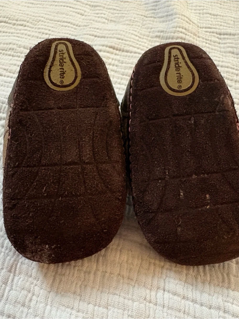 Kids Brown Suede Casual Shoes with Burgundy Accents